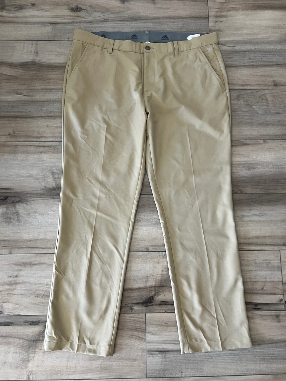 adidas Men's Khaki Golf Pants Ultimate365 Tapered Pants Size 38x30
